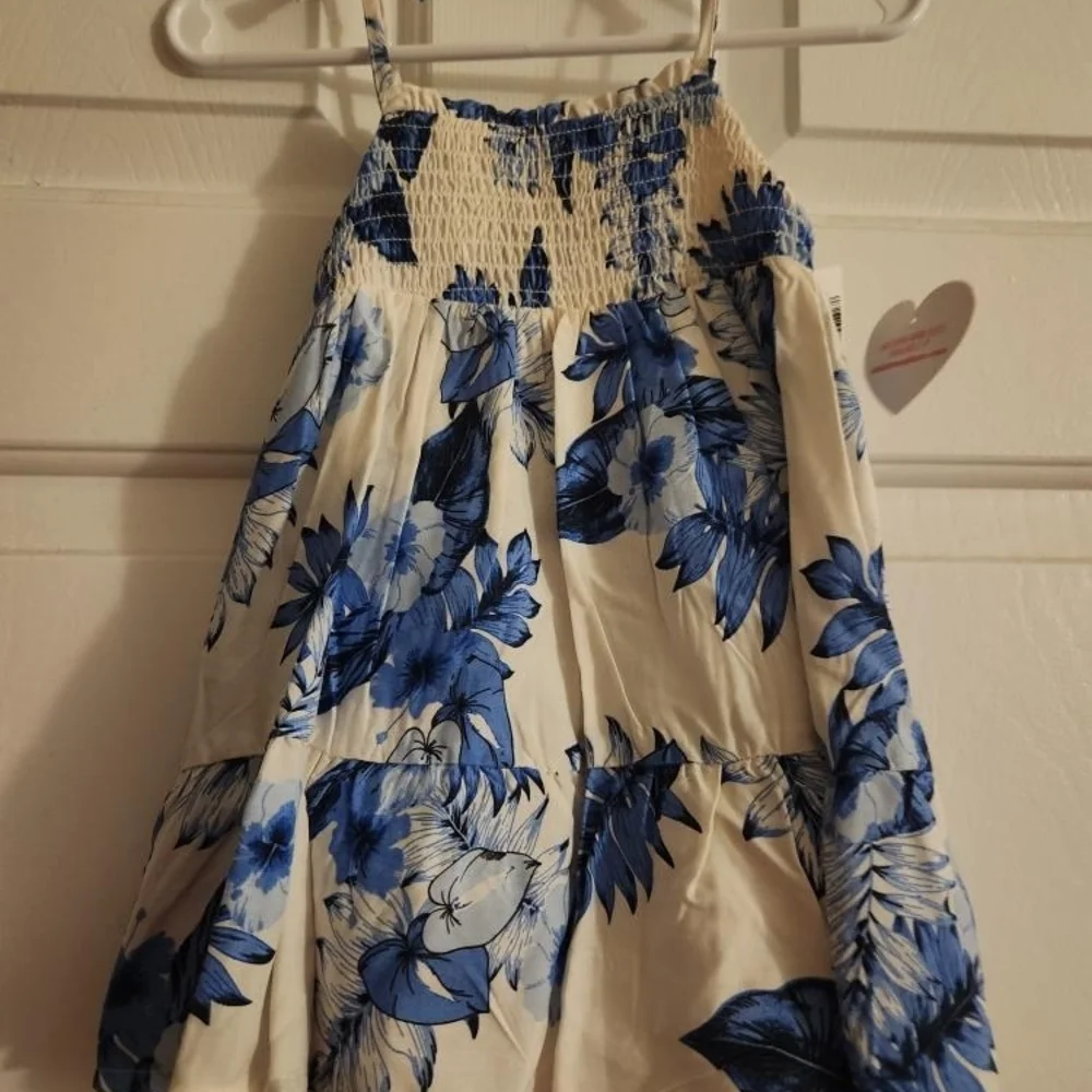 The Children's Place White and Blue Floral Dress - Picture 3 of 3